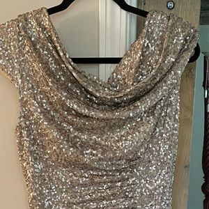 TAHARI FULL SEQUIN FORMAL DRESS EXCELLENT CONDITION